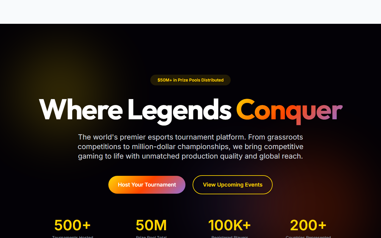 Gaming Tournament desktop