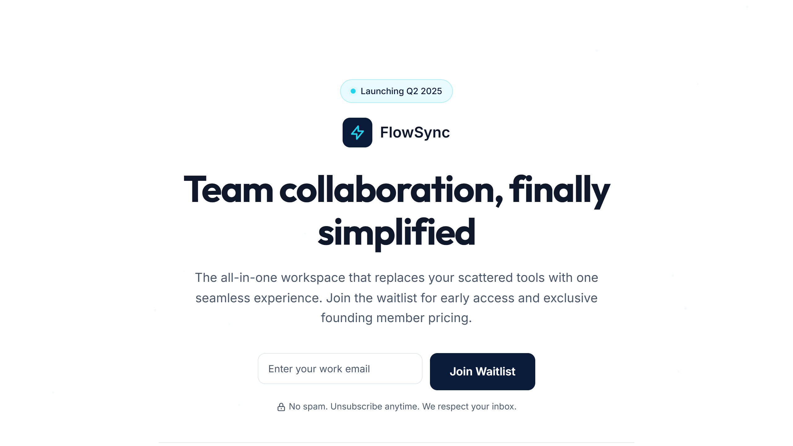 SaaS Waitlist desktop